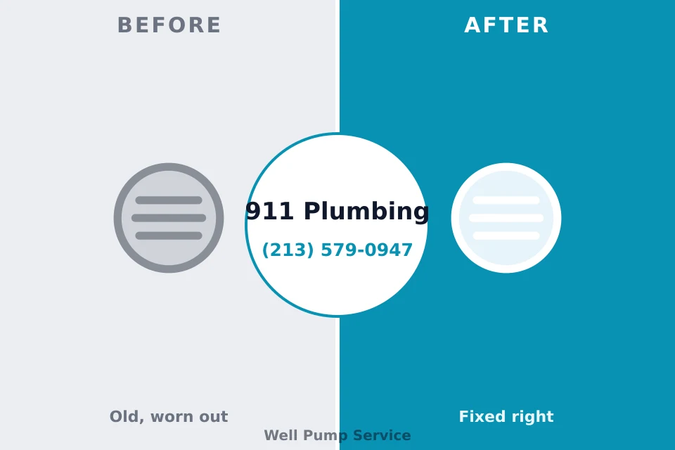 Before and after: plumbing repair Fairchild AFB, WA